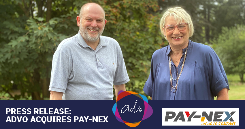 PRESS RELEASE: Advo acquires Surrey based Payroll company, Pay-Nex Limited